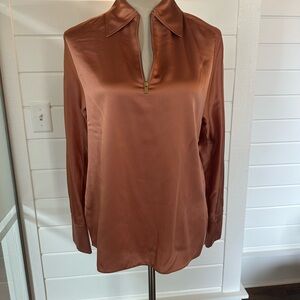 Vince Satin Pink Blouse